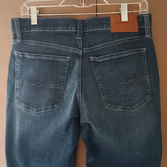 Lucky Brand Mid Rise Straight Jeans, Size 10/30R, Medium Blue - Picture 4 of 10